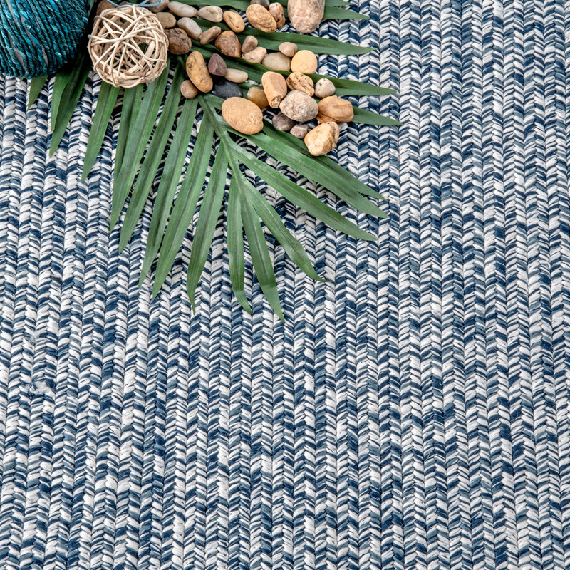 Gracie Oaks Shultz Blue Indoor/Outdoor Rug & Reviews Wayfair